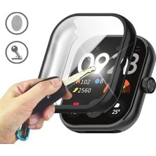 Xiaomi Redmi Watch 4 ile Uyumlu Silikon Kasa Ekran Koruyucu 360 Tam Kapatan Çerceve Pc Kasa Koruma Silikon Çerçeve Şeffaf