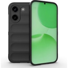 Xiaomi Poco X8 Pro ile Uyumlu Kılıf Silikon Yumuşak Kamera Lens Korumalı Içi Kadife Mat Renkli Ince Kapak Etnik Siyah