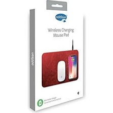 Addison Wmp-15 28,5X19,5X0,5CM Kırmızı Kablosuz Şarj+Mouse Pad