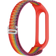 Xiaomi Mi Band 3/4/ 5/6 ve Band 7 ile Uyumlu Akıllı Bileklik Kaliteli Yedek Saat Kordonu Çift Katmanlı Kumaş