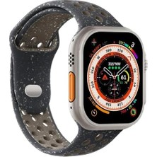Apple Watch Series 8 45MM Için Kordon Flame Circle Siyah