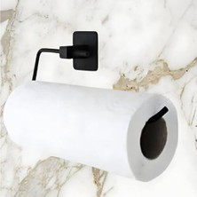 Yapışkanlı Kağıt Havlu Askısı, Metal, Modern Tasarım,solo Peçetelik Havluluk, Duvar Veya Dolap Altı Montaj,delmeden Vidalamadan Kolay ve Pratik Montaj
