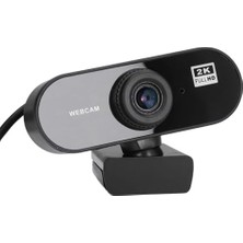 Webcam 2k Full Hd Konferans Kamera Dahili Mikrofon Chat Görüntülü Sohbet Yayın Kamerası Hd Video Web Kamerası 812