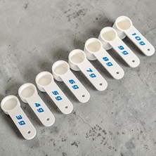 8 Adet Kreatin Ölçü Kaşığı - 3g ile 10G Arası Toz Gıda Takviyesi Ölçme Ölçeği