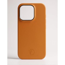 Virtuo Design iPhone 15 Pro Yapımı Hakiki Deri Telefon Kılıfı, Glotech Teknolojili, Magsafe Uyumlu, Karanlıkta Parlayan El Karanlıkta Parlayan El, Kapak Kahverengi (Kahverengi)
