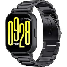 Xiaomi ile Uyumlu Bakla Model Çelik Kordon Redmi Watch 5 Active/redmi Watch 5 Lite/watch S4/watch 2/2PRO/S3/S1/S1PRO/S1 Active Için Katlanır Toka Mekanizmalı Paslanma Yapmayan Kayış