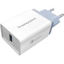Q-30 3.0A USB Çıkışlı Hızlı Ev Şarj Başlığı