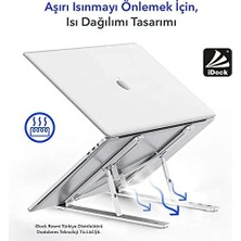 Idock N29-3-GÜMÜŞ Katlanır Aluminyum Macbook Laptop Bilgisayar Standı