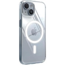 Madnova iPhone 13 Ile Uyumlu Sararmaz Sert Mika Şeffaf Telefon Kılıfı Magsafe ile Uyumlu Sararma Karşıtı Kristal Berraklığında Telefon Kılıfı (Şeffaf)