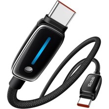 CA-0100 Typ-C To Typ-C 100 W Hızlı Şarj Kablosu 1.2m Siyah