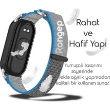 Xiaomi ile Uyumlu Mi Band 10/9/8 Için Hook Loop Kumaş Kordon Terletmeyen Nefes Alan Hafif Yapılı Cildi Tahriş Etmeyen Cırt Cırt Tasarımlı Yumuşak ve Rahat Mi Band 10 Kordonu