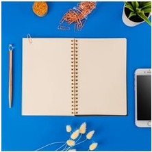 Be Kind Çiçek Desenli Ahşap Kapaklı Defter – 12X18 Cm, 48 Yaprak | Spiral Bağlı, Uv Baskılı, Çizgisiz Defter
