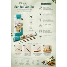 Sandal Ağacı -Vanilya (Aromatika 20 Adet Çubuk Tütsü)