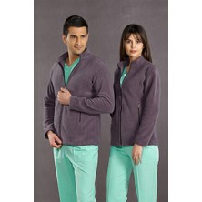 Empressco Hastane Polar Ceket Füme Doktor Hemşire Polar