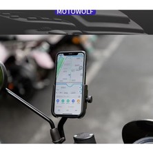 GA57 Motor Motosiklet Telefon Ayna Tutucu Tamamı Alüminyum Metal Kasa