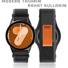 Travel Loop 20MM Kumaş Kordon  Galaxy Watch Fe/7/6/5/4 Serisi Için (40MM/44MM) Terletmeyen Rahat ve Hafif Kayış Watch 6/4 Classic (47/43/42MM) Watch 5 Pro 45MM Uyumlu