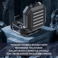 Galaxy Buds4 Pro/buds 4 Için Kılıf [güvenlik Kilit Tasarımlı] Tam Koruma Sağlayan Galaxy Buds4 Kulaklık Kılıfı Karbon Fiber Detaylı  Buds 4 Pro Kılıfı (Siyah)