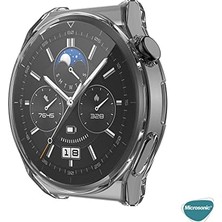 Watch Gt 3 Pro 46MM Titanyum Için Kılıf 360 Full Round Soft Silicone Siyah [watch Gt3 Pro 46MM Titanyum ile Uyumlu Kılıf - Siyah]