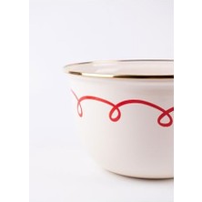 Merry Yılbaşı Özel Emaye Karıştırma Kabı- 24CM 4 Litre