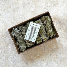 Organik Adaçayı Tütsü 5 Adet (Natural White Sage Incense, Aura Cleansing White Sage, Enerji ve Arınma Seti)