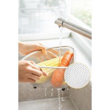 Ayaklı Lavabo Süzgeci Mutfak ve Banyo Için Metal File Gider Süzgeci Gıda Artığı ve Saç Tutucu Drenaj Koruyucu