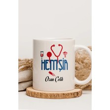 Alya Gift Shop Kişiye Özel Hemşir Kupa Bardak