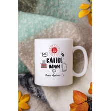 Alya Gift Shop Kişiye Özel Katibe Hanım Kupa Bardak