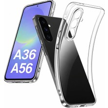 Galaxy A36 - A56 Uyumlu Kılıf Şeffaf Kamera Korumalı 3D