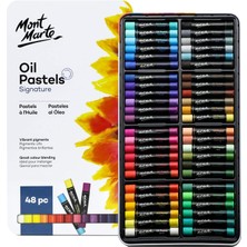 Happy Trend Mont Marte Yağlı Pastel Boya Seti, 48 Adet, Yumuşak Yağlı Tebeşir, Yoğun Renkler, Yüksek Pigmentasyon, Resim ve Çizimler Için Ideal