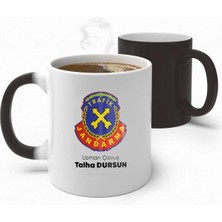 Alya Gift Shop Kişiye Özel Trafik Jandarma Uzman Çavuş Sihirli Kupa Bardak