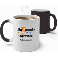 Alya Gift Shop Kişiye Özel Matematik Öğretmeni Sihirli Kupa Bardak