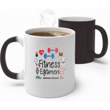 Alya Gift Shop Kişiye Özel Fitness Eğitmeni Sihirli Kupa Bardak