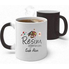 Alya Gift Shop Kişiye Özel Resim Öğretmeni Sihirli Kupa Bardak