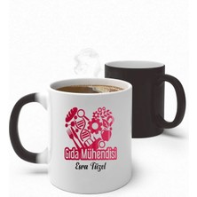 Alya Gift Shop Kişiye Özel Gıda Mühendisi Sihirli Kupa Bardak