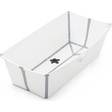 Happy Trend Stokke® Flexi Bath® Xl - Bebekler, Küçük Çocuklar ve Çocuklar Için Büyük Küvet - Son Derece Hafif ve Katlanabilir - Renk: Xl Beyaz Gri