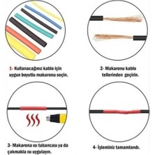 A1 560 Parça Isıyla Daralan Makaron Kablo Koruyucu, Elektrik Kablosu Isıya Dayanıklı Koruyucu Set Kutulu