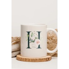 Alya Gift Shop Kişiye Özel H Harfli Kupa Bardak