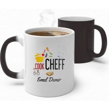 Alya Gift Shop Kişiye Özel Cook Cheff Sihirli Kupa Bardak