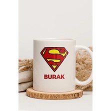 Alya Gift Shop Kişiye Özel Superman Logo Kupa Bardak