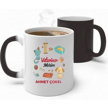 Alya Gift Shop Kişiye Özel Veteriner Hekim Sihirli Kupa Bardak