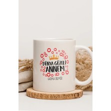 Alya Gift Shop Kişiye Özel Dünya Güzeli Annem Kupa Bardak