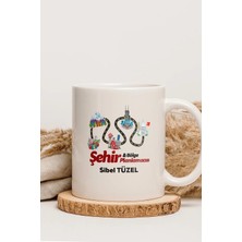 Alya Gift Shop Kişiye Özel Şehir ve Bölge Planlamacısı Kupa Bardak