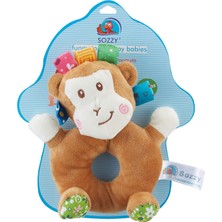 Happy Trend Sozzytoys Yuvarlak Çıngıraklı Oyuncak, Maymun