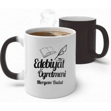Alya Gift Shop Kişiye Özel Edebiyat Öğretmeni Sihirli Kupa Bardak