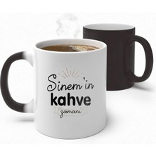 Alya Gift Shop Kişiye Özel Kahve Zamanı Sihirli Kupa Bardak