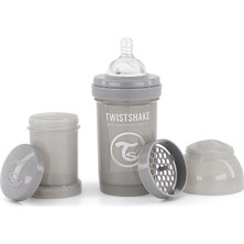 Happy Trend Twistshake Anti-Kolik Bebek Biberonu Gri 0+ Ay 180 ml