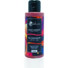 Happy Trend Multi-Surface Hibrit Akrilik Boya, 120ML, Su Bazlı, Ahşap Cam Seramik Metal Kumaş Plastik Için (Bordo)
