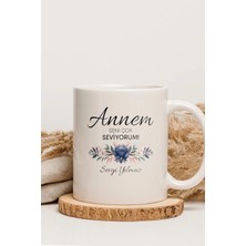 Alya Gift Shop Kişiye Özel Annem Kupa Bardak