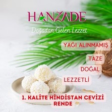 Hanzade Bitkisel Hindistan Cevizi Iri Taneli Rende 1 kg - Yağı Alınmamış Tam Yağlı