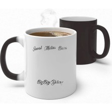 Alya Gift Shop Kişiye Özel Biz Bize Yeteriz Sihirli Kupa Bardak